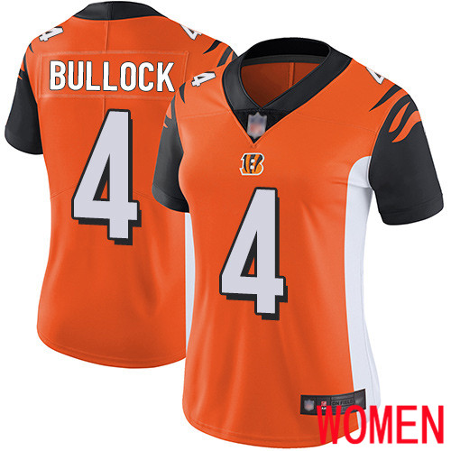 Cincinnati Bengals Limited Orange Women Randy Bullock Alternate Jersey NFL Footballl 4 Vapor Untouchable